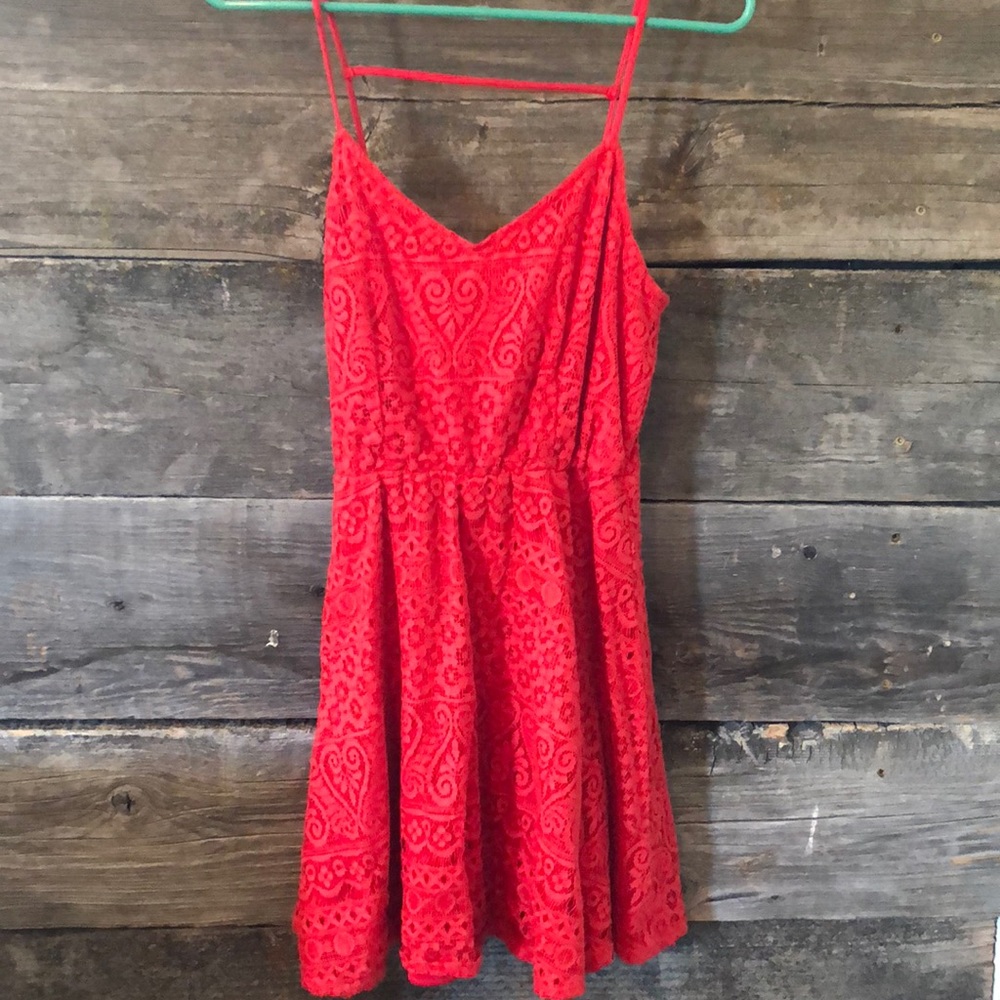 Red Lace Dress